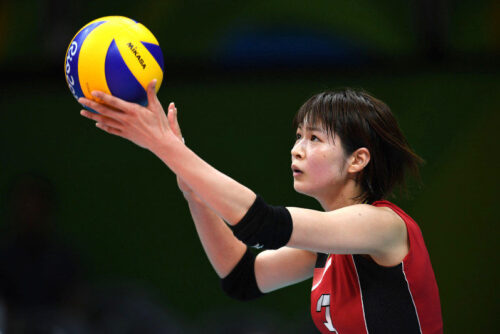 リオ五輪でプレーする木村沙織さん　
